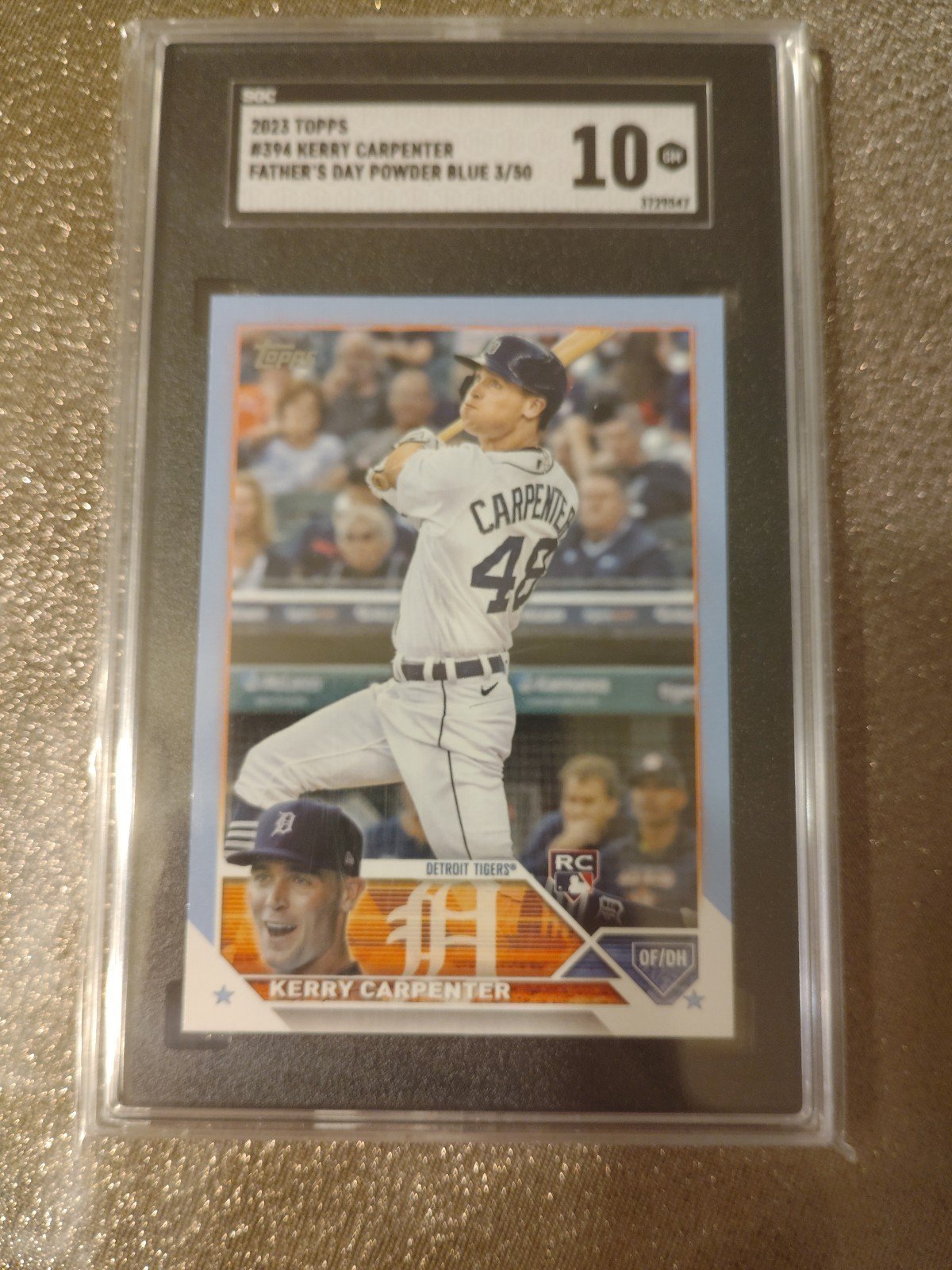 2023 kerry Carpenter SGC numbered /50 mint 10 graded