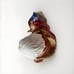 Vtg Kneeling Santa Praying Ceramic Statue Nativity Figure