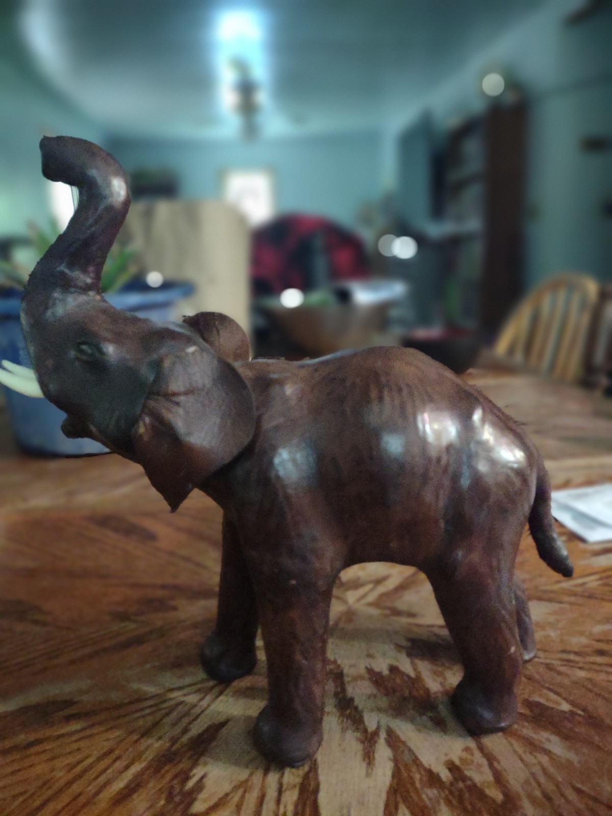 Leather Wrapped Elephant