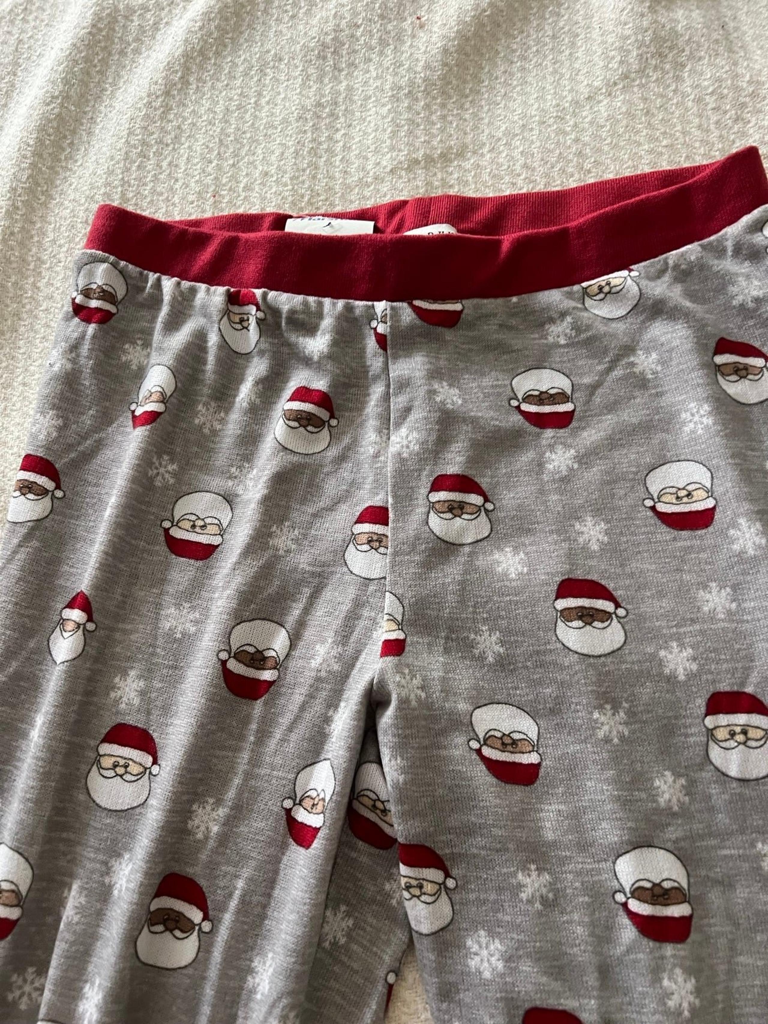 New Rae Dunn Women’s Christmas Santa Claus Pajama bottoms pants sz. M
