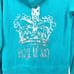 VINTAGE JUICY COUTURE Y2K “House of Juicy” Gold Foil Crown Velour Hoodie Sz. M