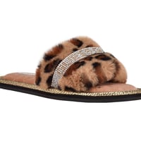 guess fluffy slippers