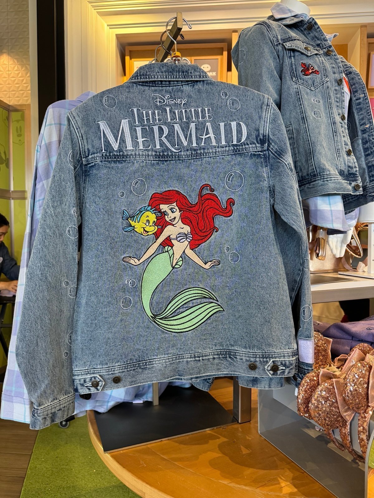 Disney Parks 2025 The Little Mermaid Denim Jean Jacket by Cakeworthy