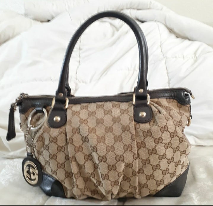 Gucci Logo Supreme Totes Handbag Satchel
