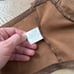 Venti6 brown strapless top high waisted pants in distressed leather microvelvet