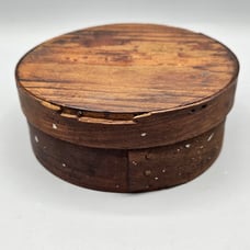Antique Primitive Small 5 75 Diameter Pantry Box - Great Patina