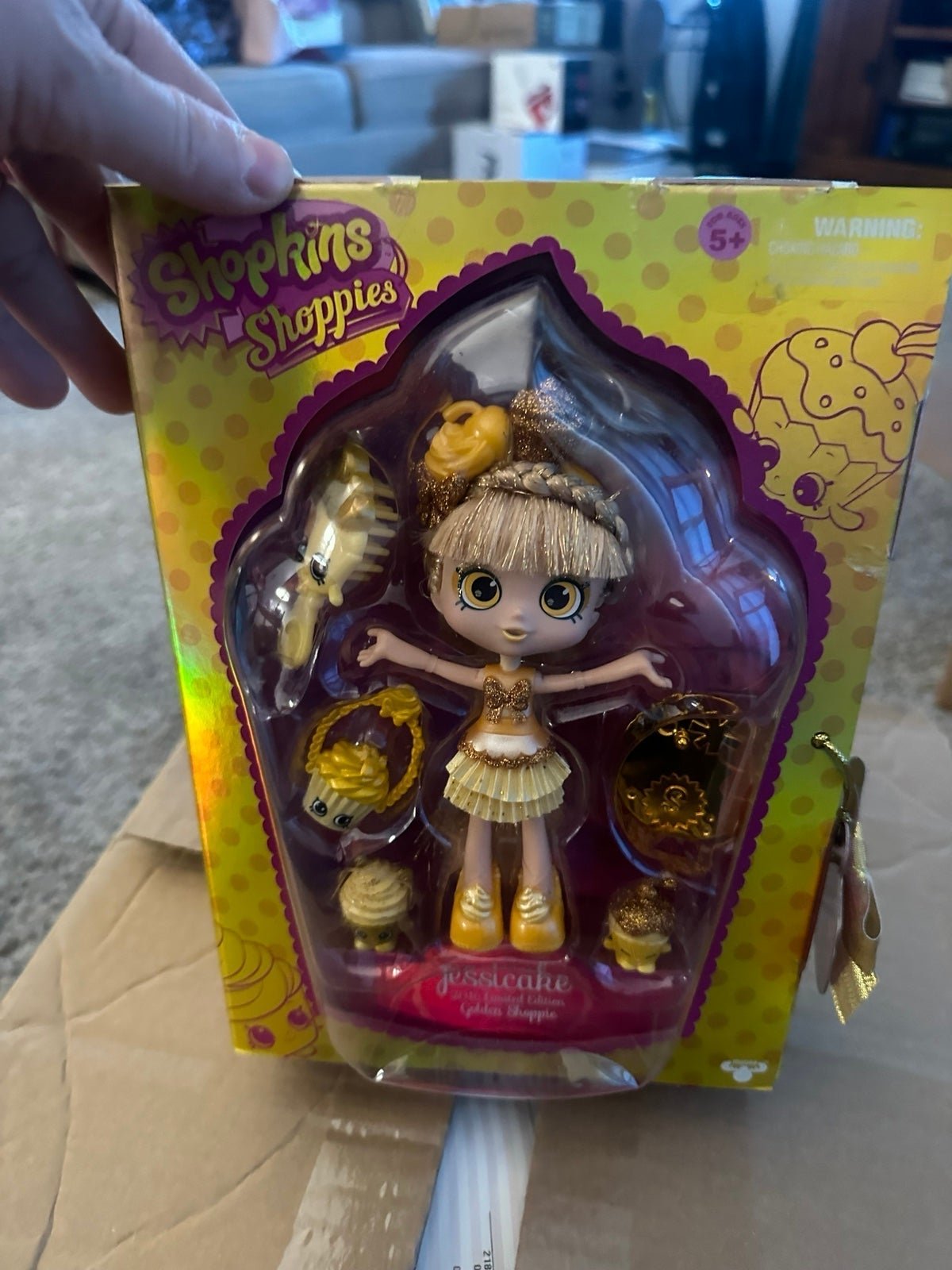 New Shopkins Shoppies Golden Jessicake Comi Con Foll