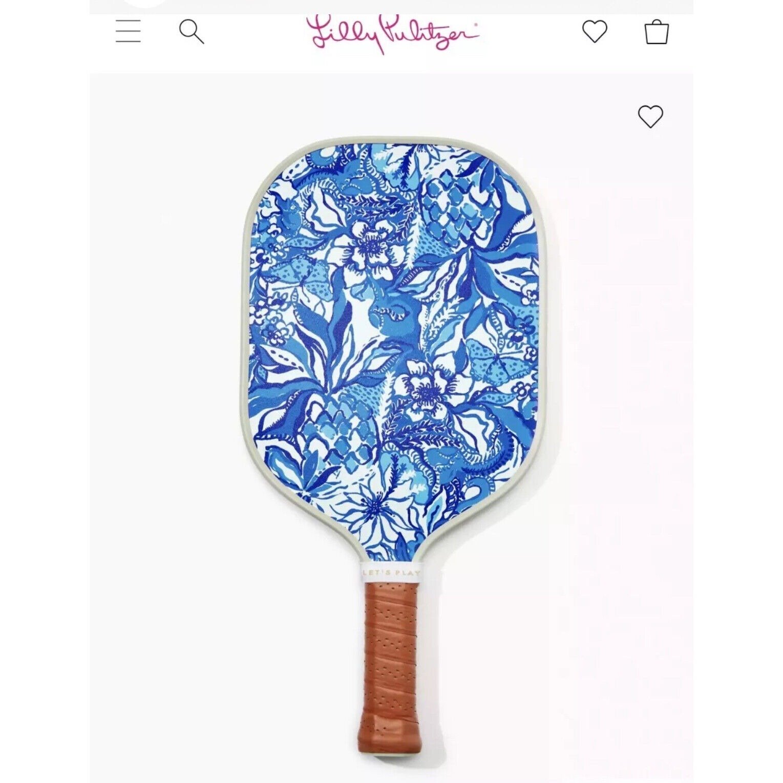 Lilly Pulitzer x Recess Flocking Fabulous PICKLEBALL PADDLE Limited Edition NEW