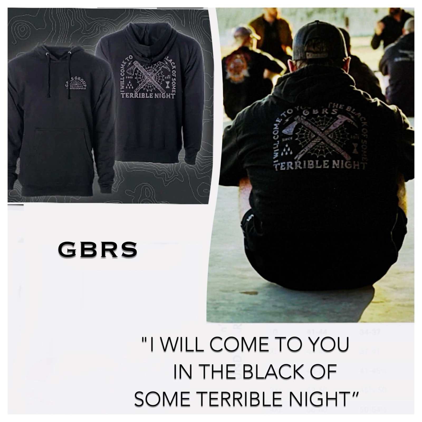 GBRS GROUP Terrible Night Mens Graphic Print Hoodie