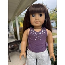 B1 American girl doll JLY doll brown hair brown eyes