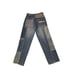 School Of Hard Knocks Patchwork Jeans 90s Pants Baggy Skater Hip Hop 34x36