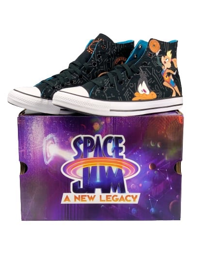 Mens Size 11 Shoes Converse Black Space Jam Tune Squad A New Legacy CTAS New NIB