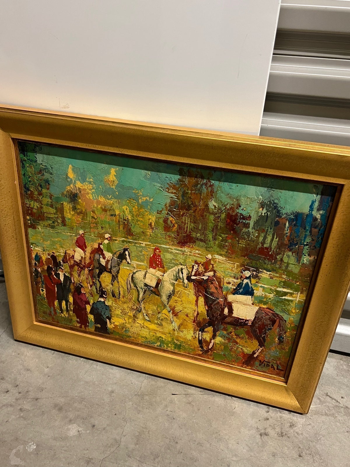 Louis Vidal French Modernist Mid-century Painting