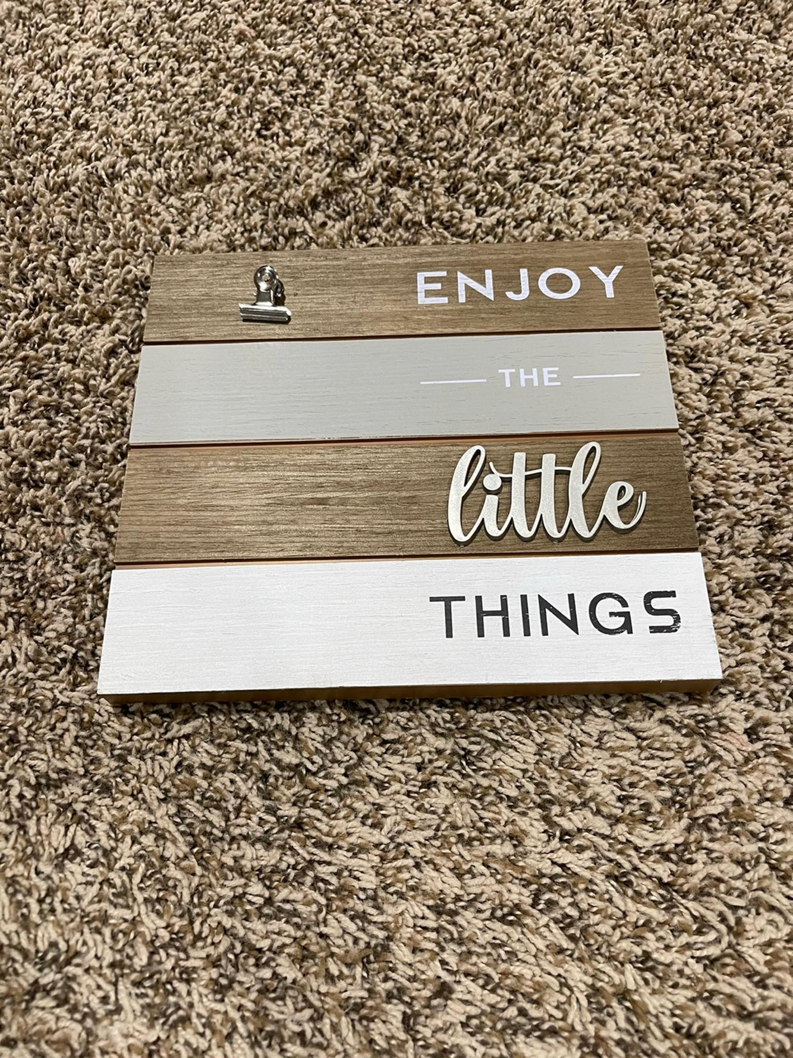 Mainstays 4x6 sentiment plank picture frame