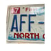 Expired 2015 NC North Carolina License Plate Tag AFF-8886 Triple 8