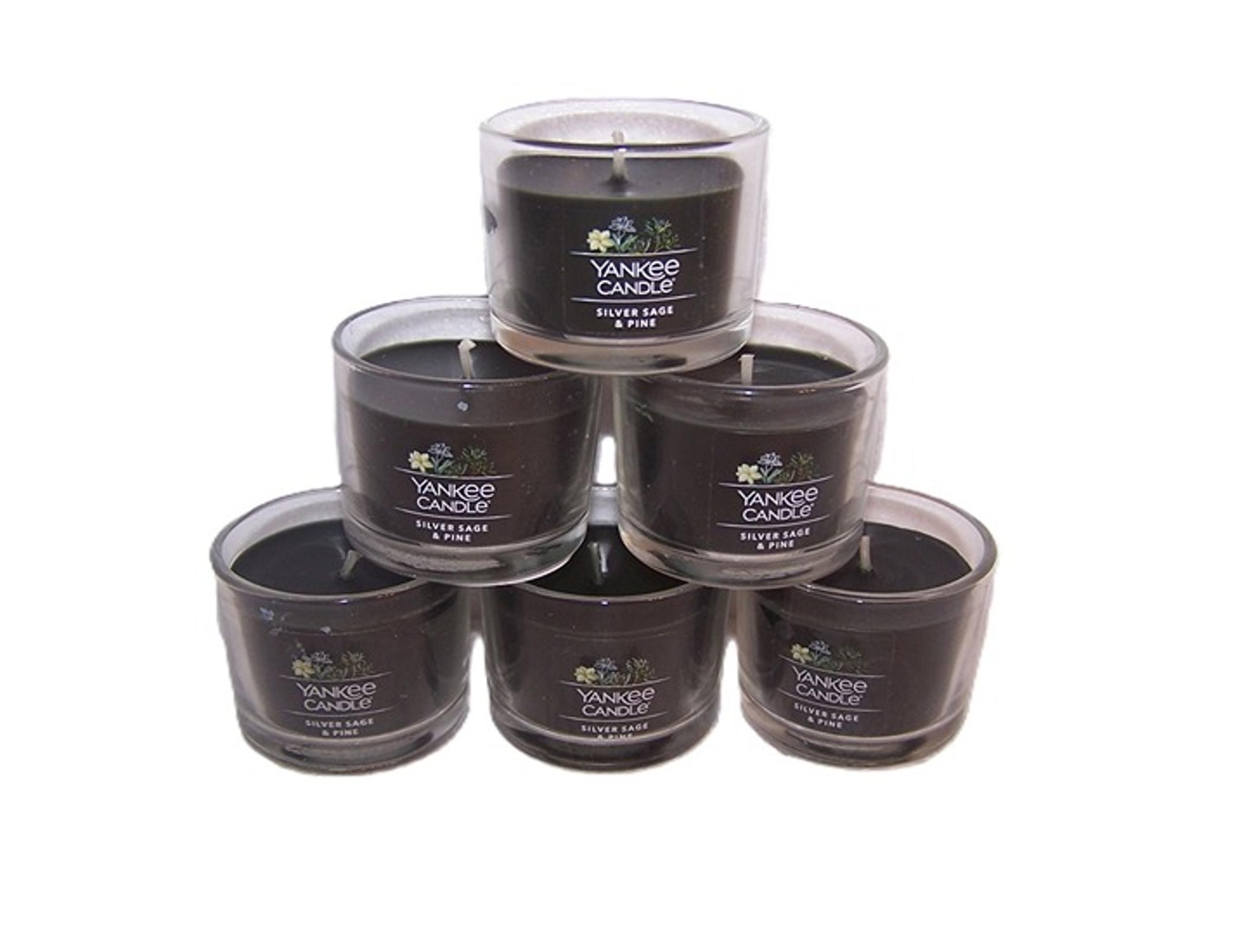 Yankee Candle Silver Sage & Pine Mini Candle 1.3 oz Lot of 6