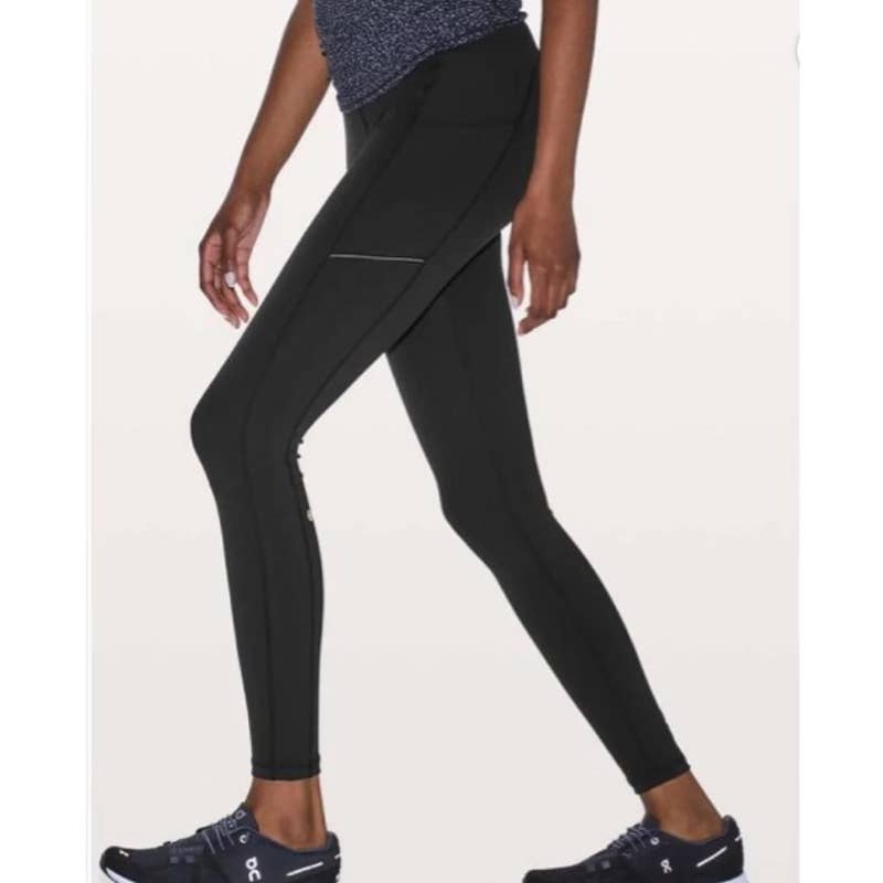 Lululemon Speed Up Tight 28 Full-On Luxtreme Leggings Black Pockets Women's 4