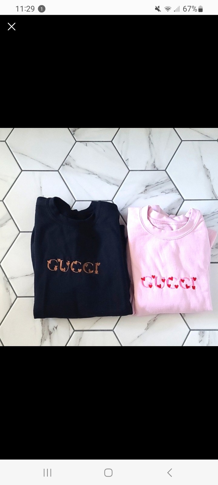 GG crewneck sweaters, set of 2