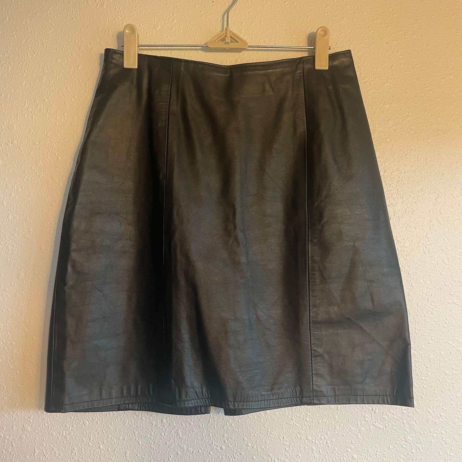 Vintage 80s Mini Leather High Waist Skirt