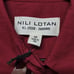 Nili Lotan Yorke Poplin Crimson Red Cotton Button Up XS Preppy Oversized 325