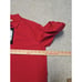 Nili Lotan Yorke Poplin Crimson Red Cotton Button Up XS Preppy Oversized 325