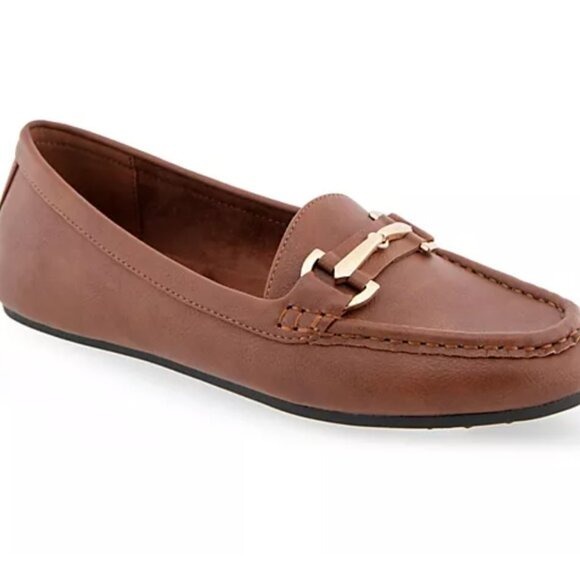 NEW Aerosoles Casual Loafer - Day Drive In Dark tan