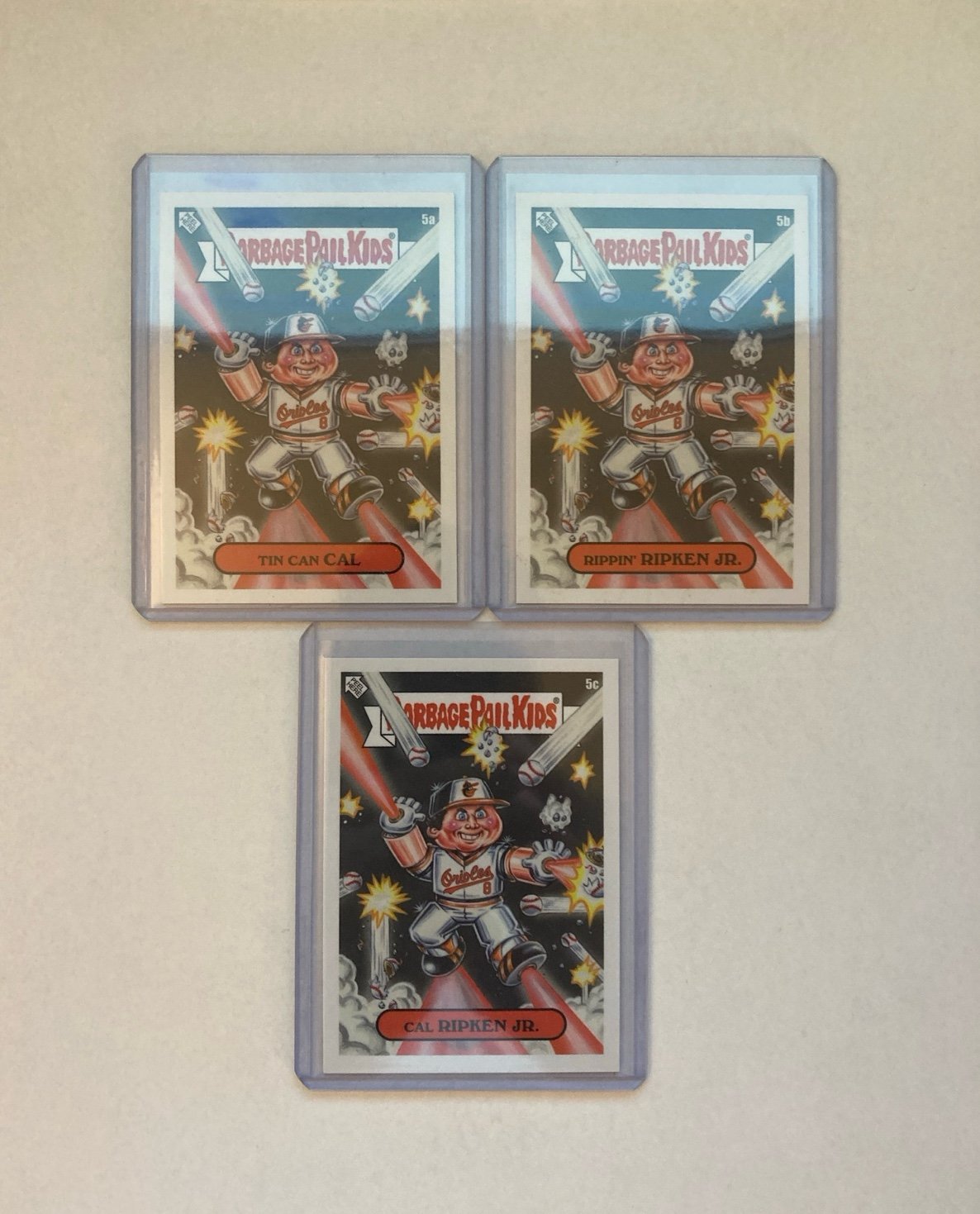 2023 Topps MLB X Garbage Pail Kids Series 3 Cal Ripken A,B,C Variation