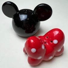 Minnie Mouse Mickey Mouse Festival Ears Salt Pepper Shakers