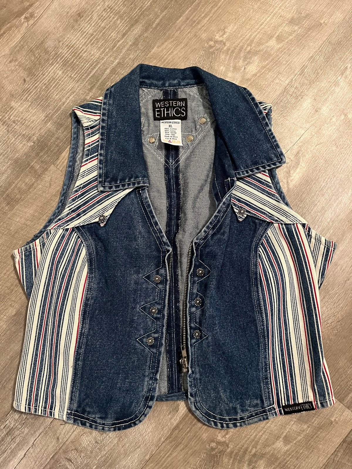 Striped Western Ethics Vest