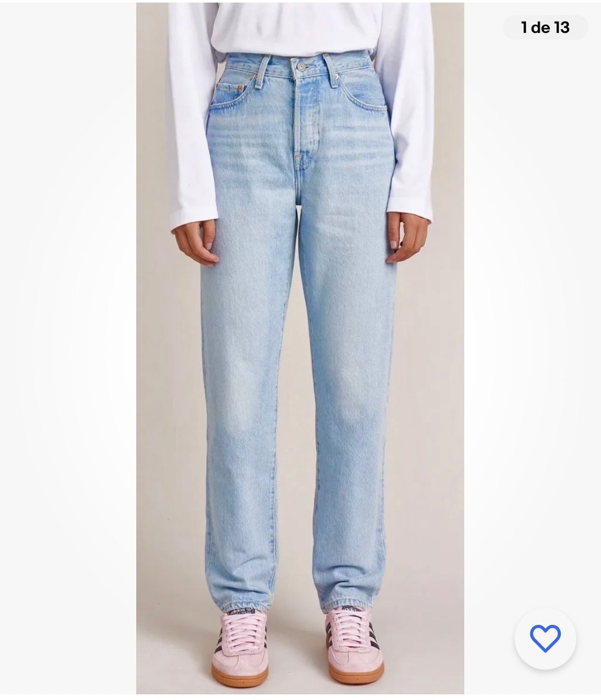 Levi’s 501 Women’s Jeans A High Rise Straight Leng Blue Sz 30X32 New