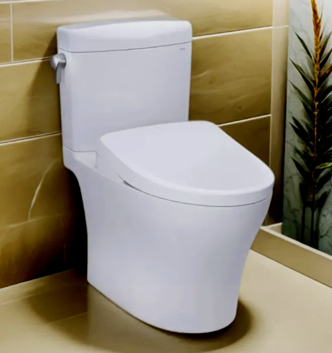TOTO Aquia IV Comfort Height Elongated Toilet 2-Flush w/ Bidet Washlet CONFECT+