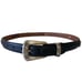 Vintage Reflexions by Montana Silversmiths Leather Skinny Belt Black With Heart