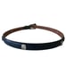 Vintage Reflexions by Montana Silversmiths Leather Skinny Belt Black With Heart