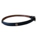 Vintage Reflexions by Montana Silversmiths Leather Skinny Belt Black With Heart