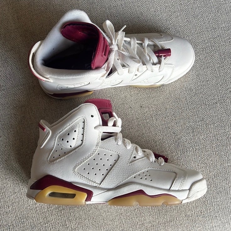 Kids Air Jordan 6 Retro 'Maroon' 2015 size 5.5 y / wmns 7 836342-115