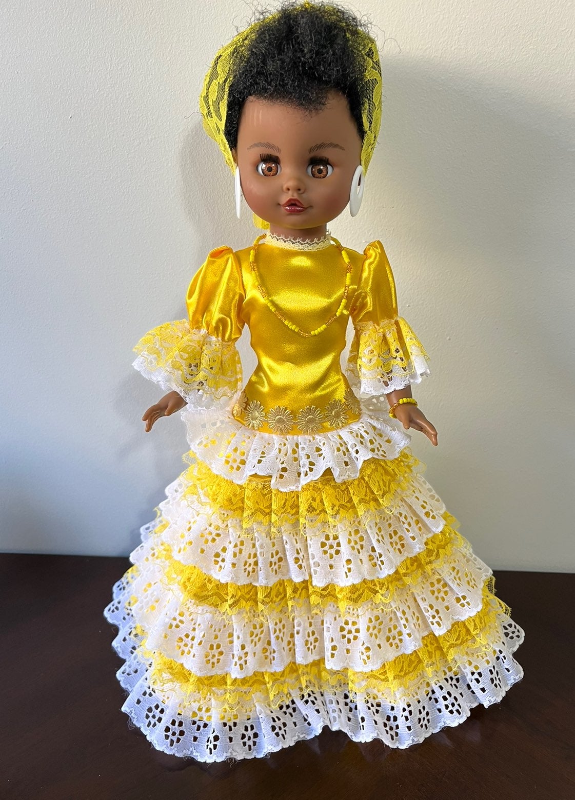 Black Doll Orisha Oshun Yoruba Religious Spiritual. Oshun. Iyawo Santeria Holy