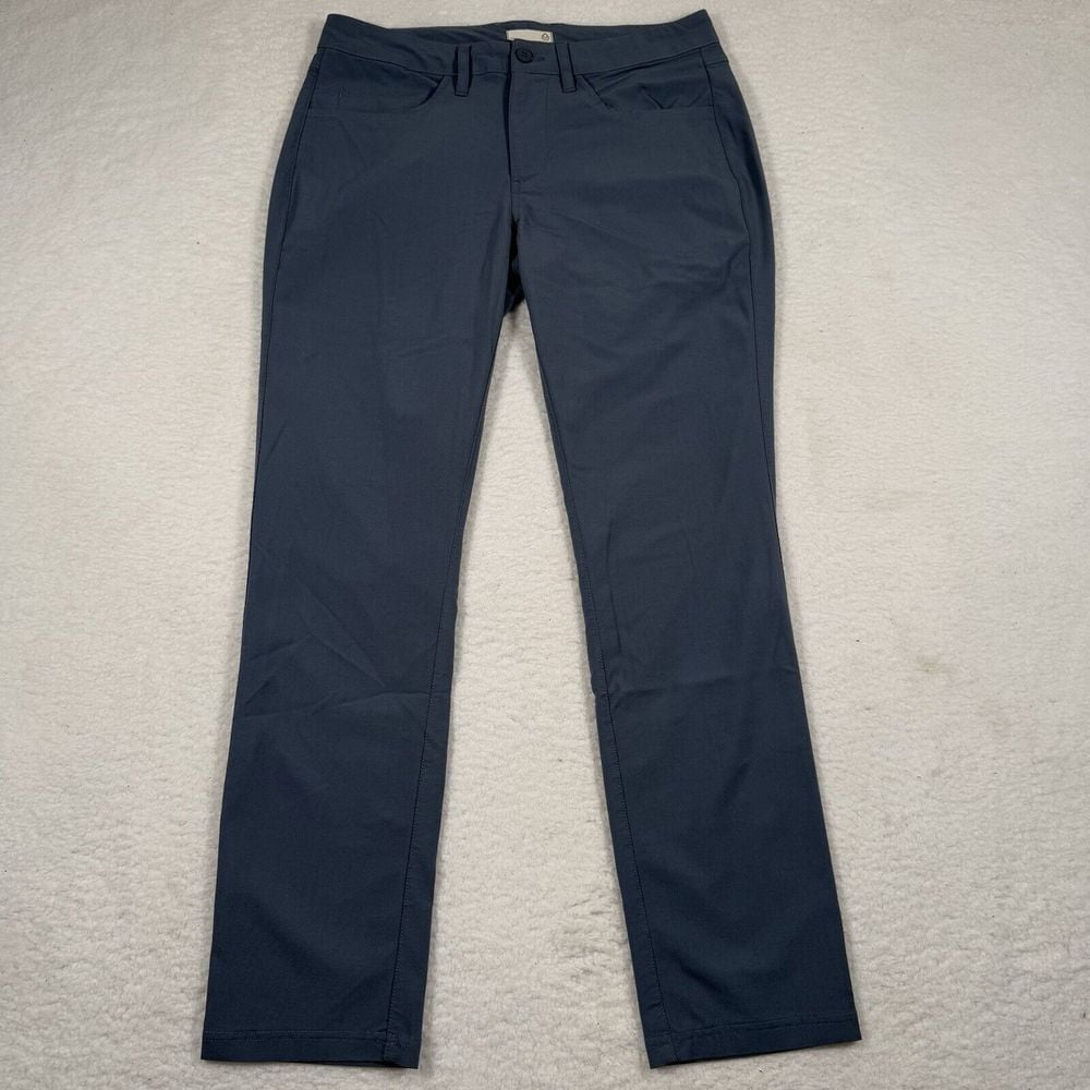 Tasc Pants Mens 30x30 Navy Performance Tailored Bamboo Golf Stretch Zip Pocket