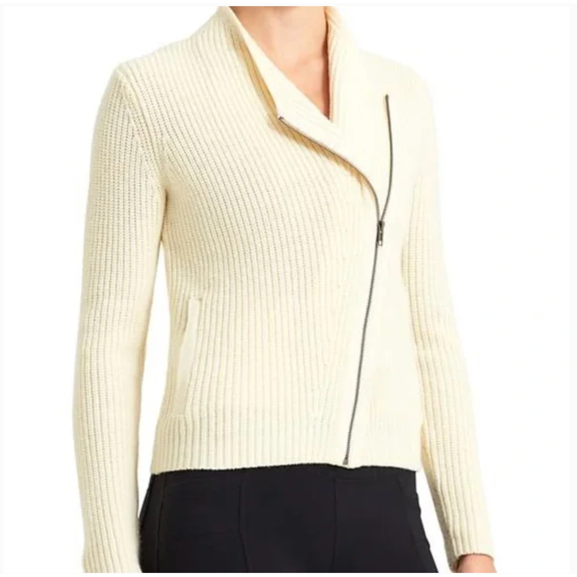 Athleta Stowe Merino Wool Zip Sweater XS