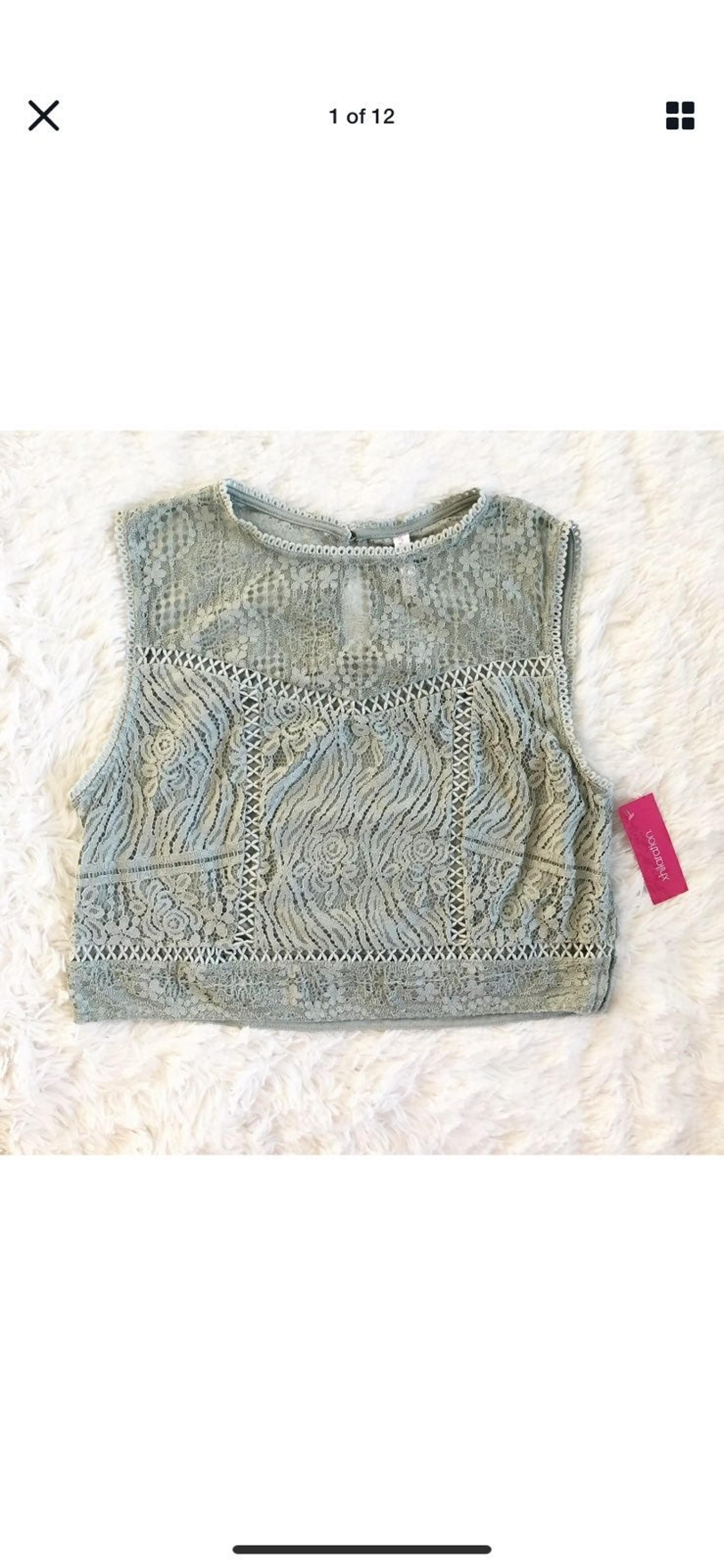 xhilaration size medium crop top NWT