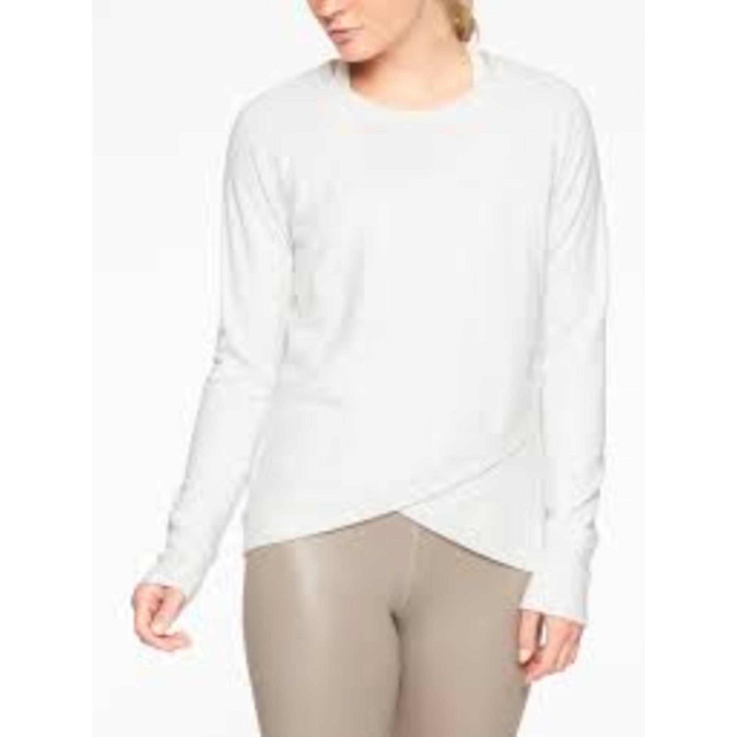 Athleta Serenity Criss Cross Sweatshirt #210159, Large, White
