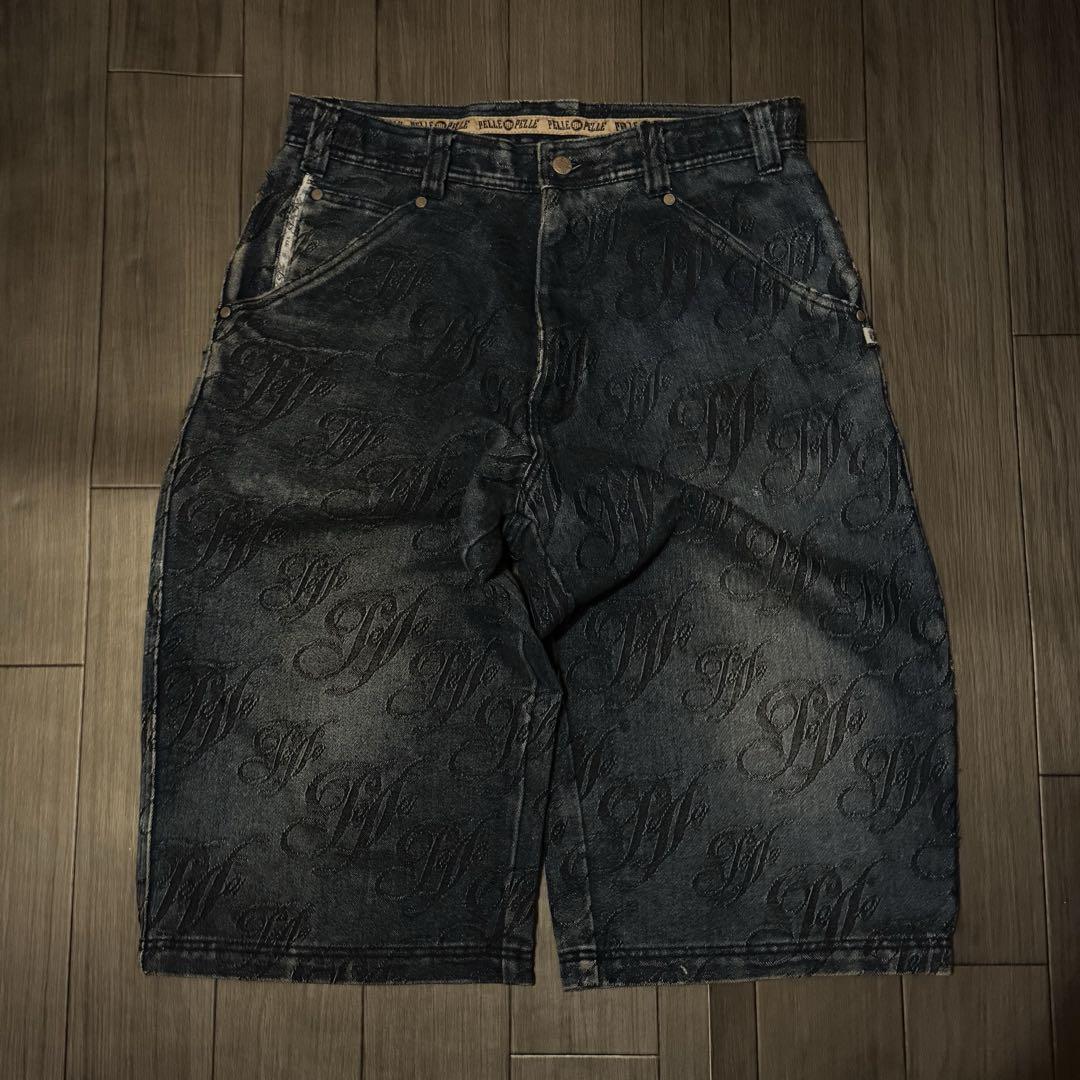 Rare Pelle Pelle half pants, jorts, or Jnco style shorts.