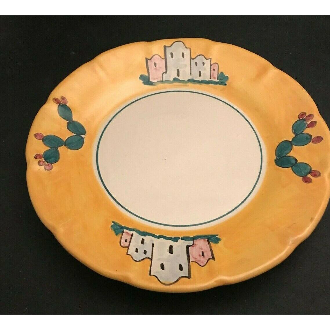 Vietri Solimene Large Shallow Bowl Cactus Theme 14