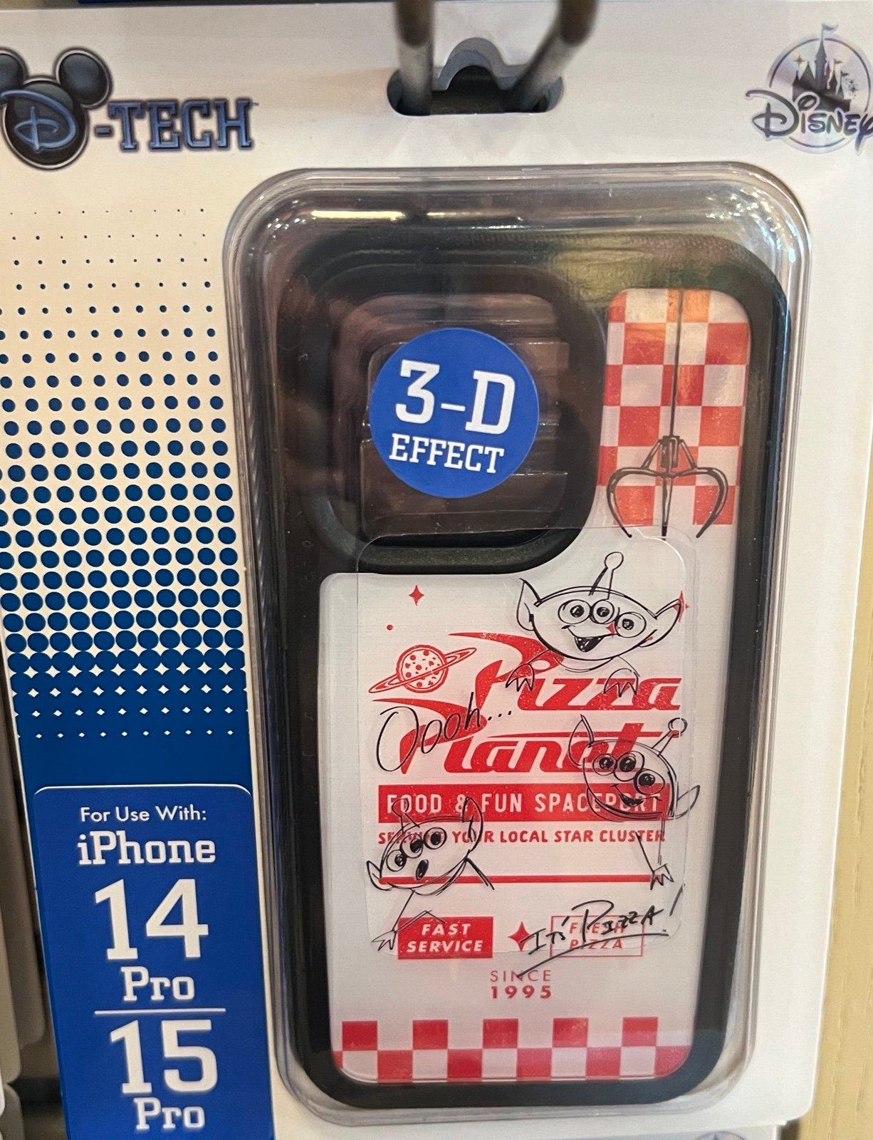 DISNEY PARKS Toy Story Alien Pizza Planet IPHONE 14 Pro & 15 Pro CASE