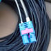 Dual Fakra C Code Blue Male Single Ended Cable RG58LL 1557 10' Fleet