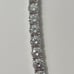 5mm Certified Moissanite Diamond Tennis Bracelet Silver Plated 18k Gold - 18cm