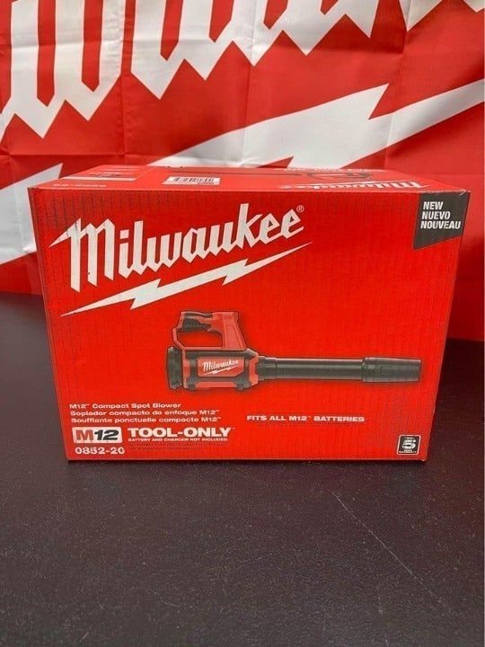 Milwaukee M12 Cordless Compact Spot Blower - Tool Only, Model# 0852-20