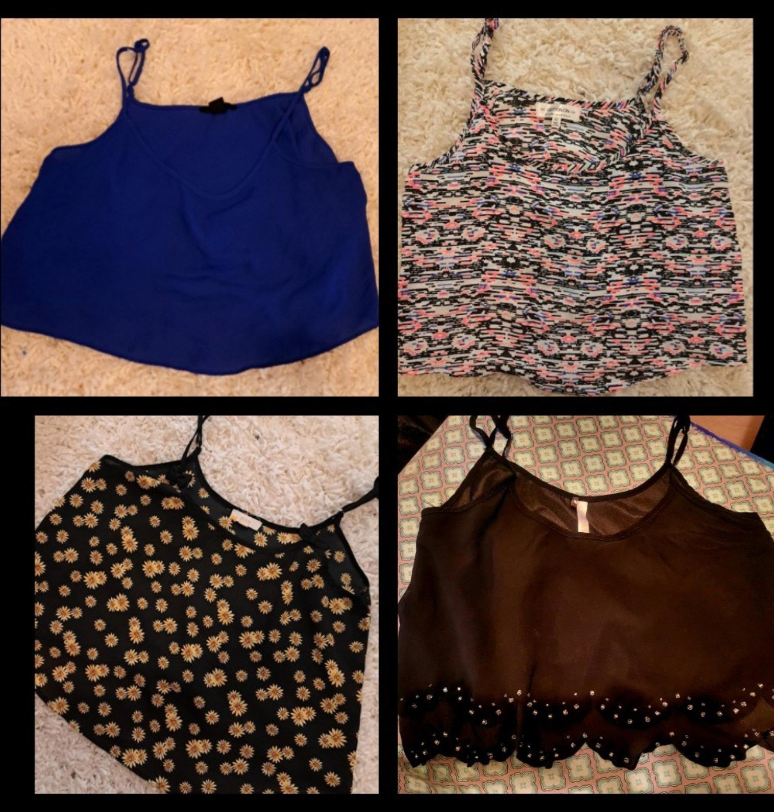 4 New crop tops size small bundle lot