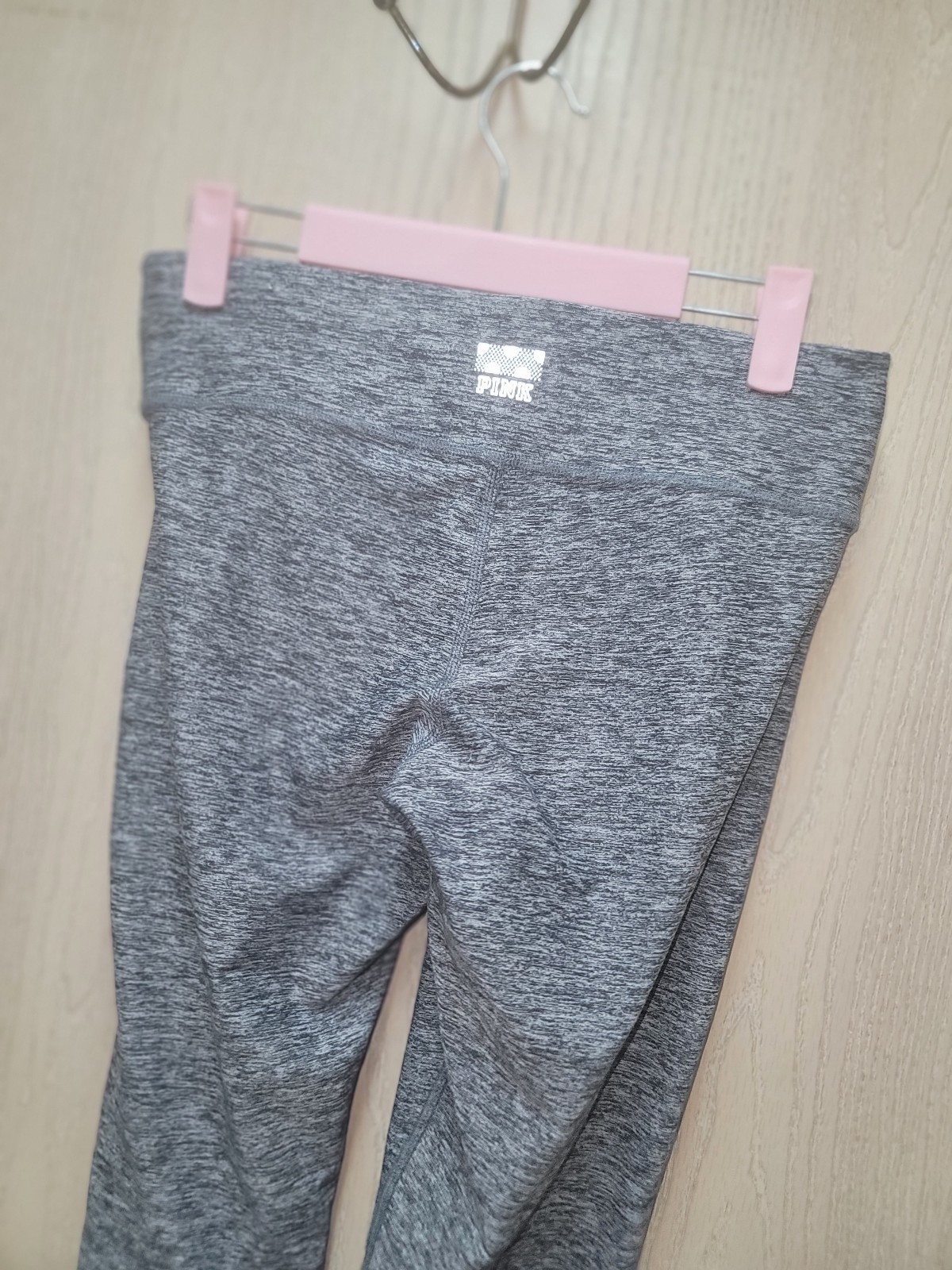 Pink By Victoria's Secret Ultimate Logo Stretch Yoga Gray Leggings Size Small