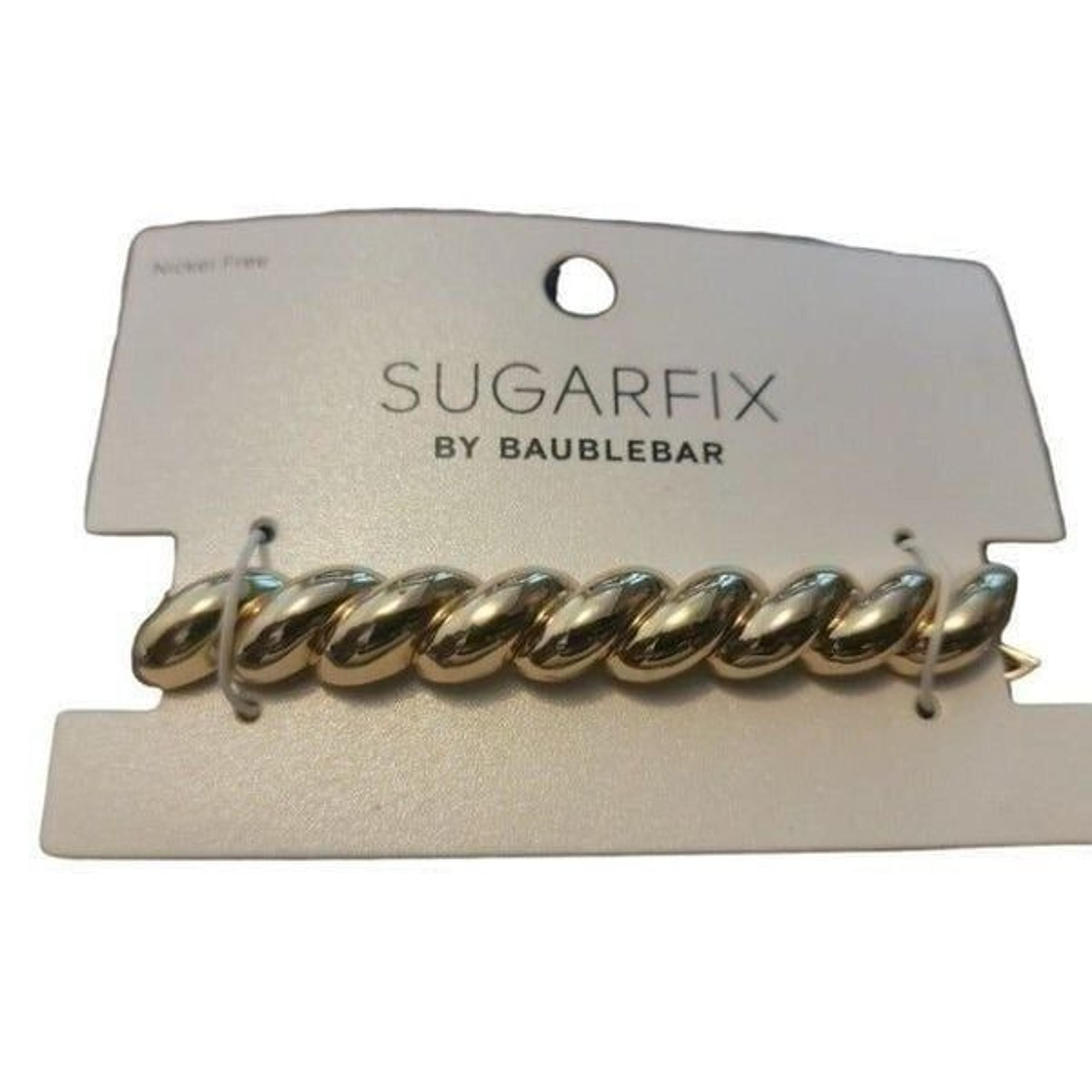 Sugarfix By Baublebar Womens Golden Nickel Free Metal Stretch Chain Bracelet