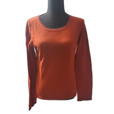 Kiko Women's Red 100% Cashmere Long Sleeve sweater Size M Round Neck Brand New